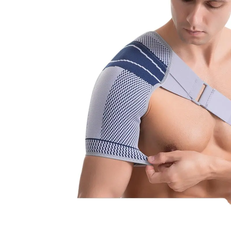 Adjustable Compression Shoulder Support Brace! Breathable Unisex Sports Shoulder Protector Stabilizer Strap for Basketball Gym Workout