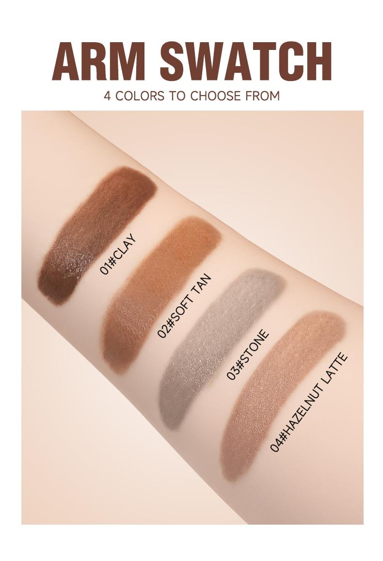 4-Color Face Contouring Liquid, Natural Highlighter, Bronzer, Waterproof Matte Finish, Multi-Functional Bronzing Makeup Stick, Long-Lasting Skin Brightener, Highlighting Stick, Contour Cheek