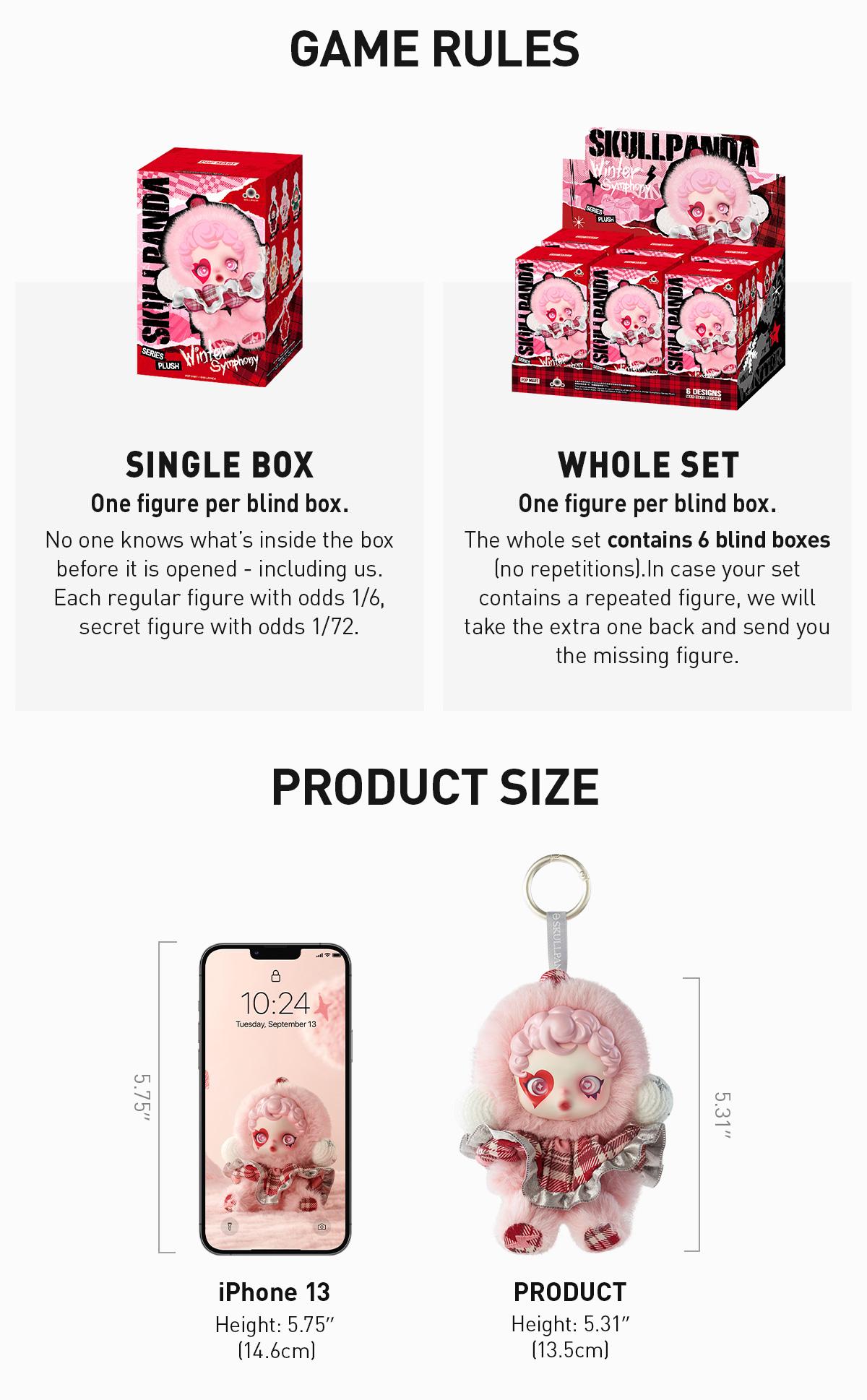POP MART SKULLPANDA Winter Symphony Series Plush, Blind Box, Mystery Box POP MART SKULLPANDA Winter Symphony Series Plush, Blind Box, Mystery Box
