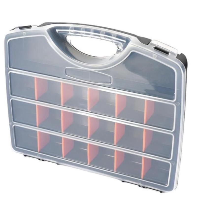 Tool Organizer Box, Toolbox Storage Box, Small Parts Storage Container, Ideal for Screws Nuts Bolts Jewelry, Durable Tool Organiser