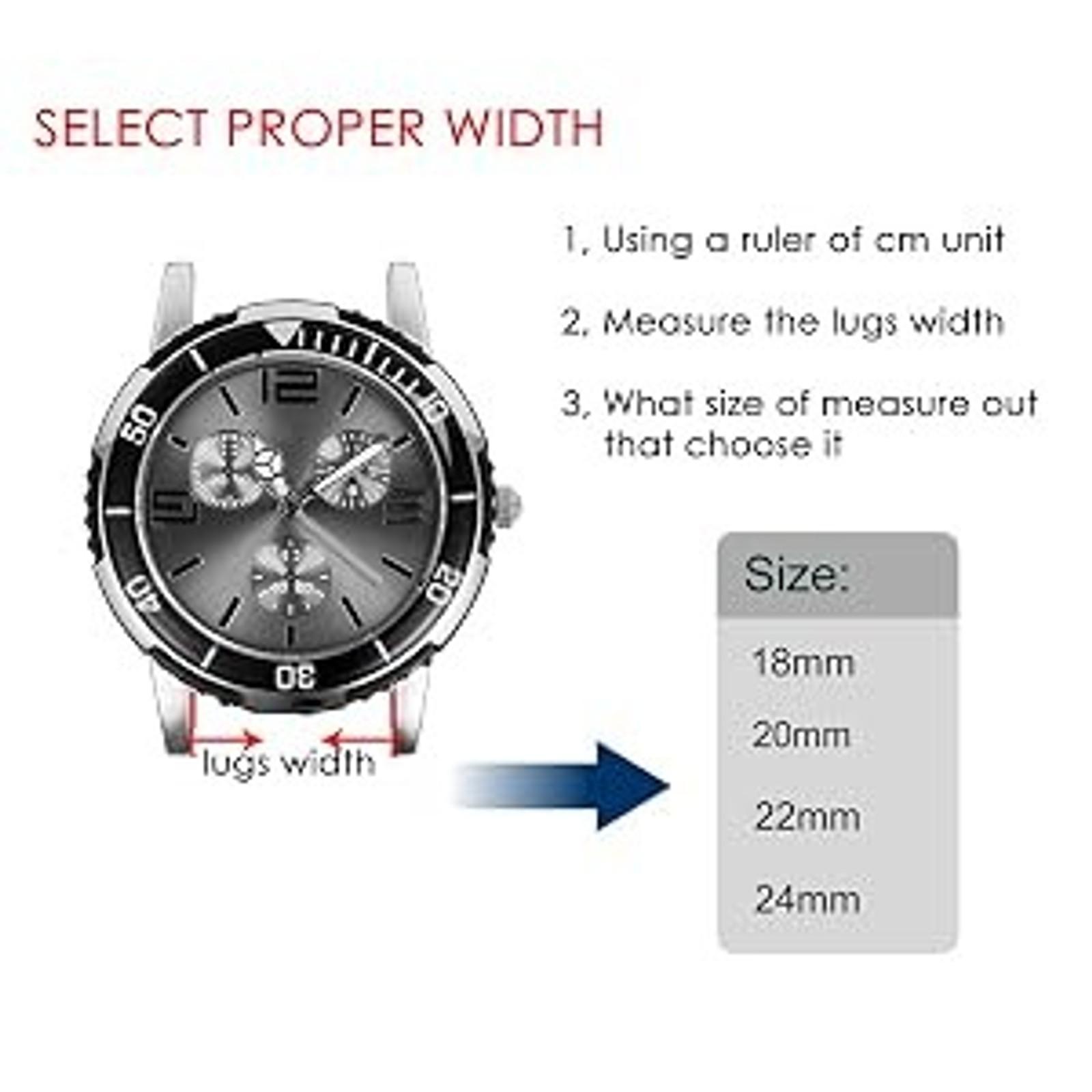 Vintage Leather Replacement Watch Strap Bracelet, Band Width 14mm-24mmGift