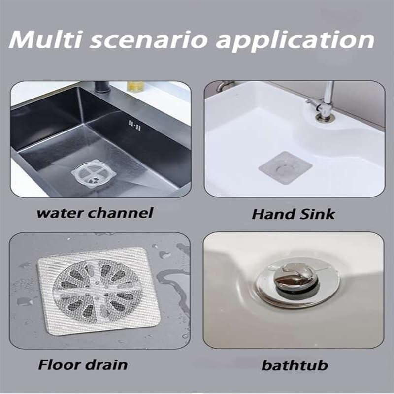 Bathroom Hair Filter Net, Toilet Drain Blocker, Kitchen Sink Anti-Clog, Pest-Proof Floor Drains, Easy Install, Durable Design