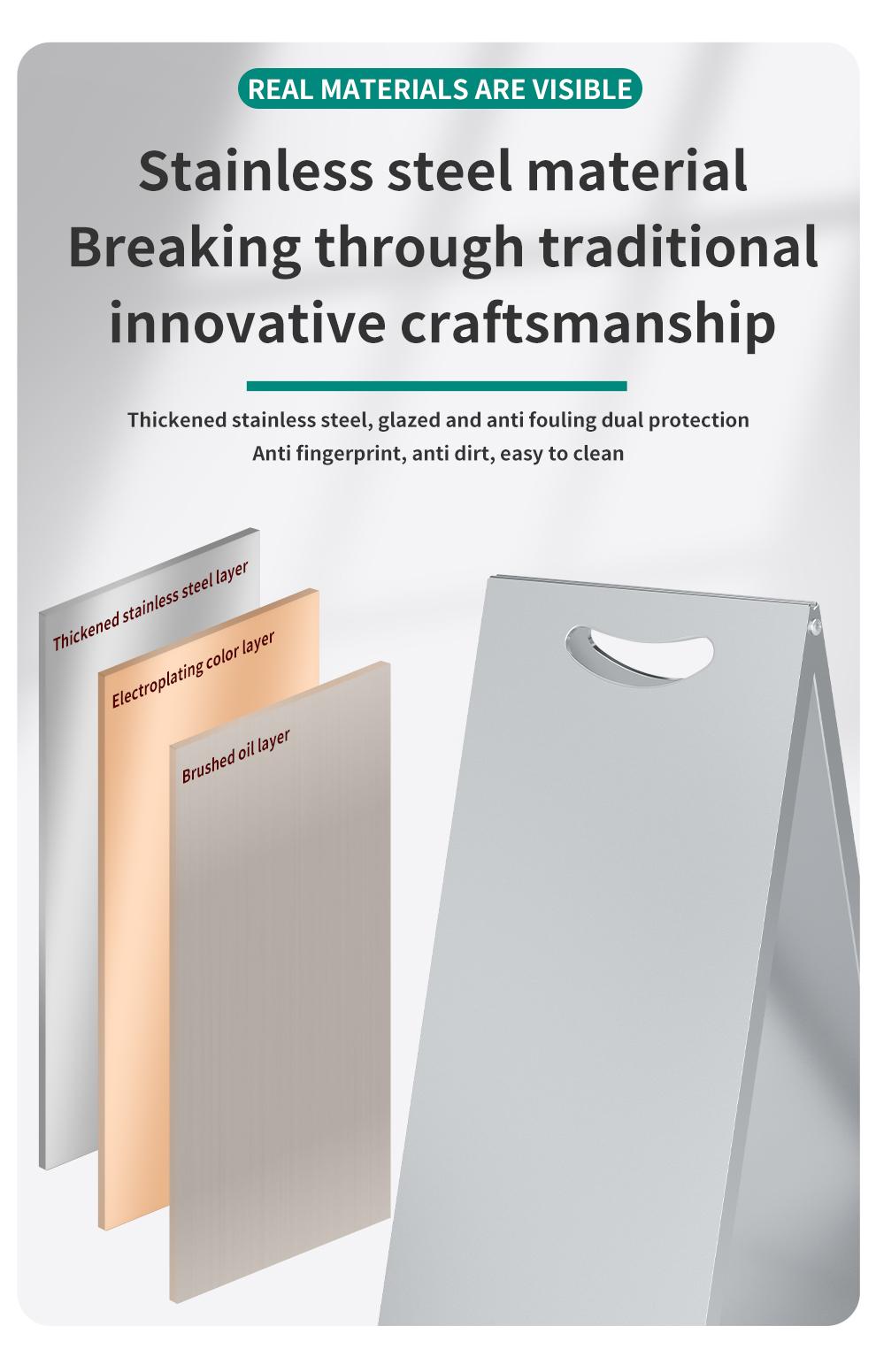 Metal Wet Floor Caution Sign, Durable Fade Resistant; Custom No Parking Sign, Maintenance Warning Sign for Commercial Use