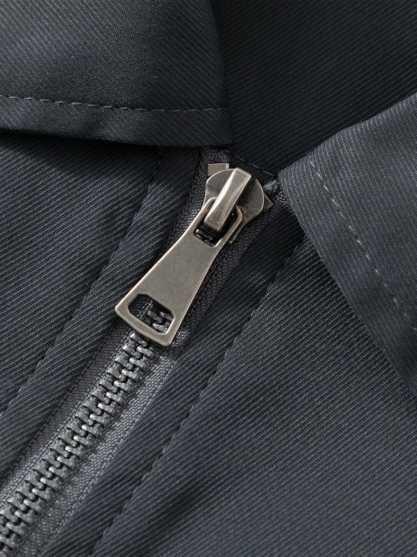 Men's Spring and Autumn Lightweight Jacket - Simple Office Solid Color Casual Jacket, Zipper Closure - Collar Design, Machine Washable, Polyester Fiber, Suitable for Daily Leisure, Work, and Formal occasions