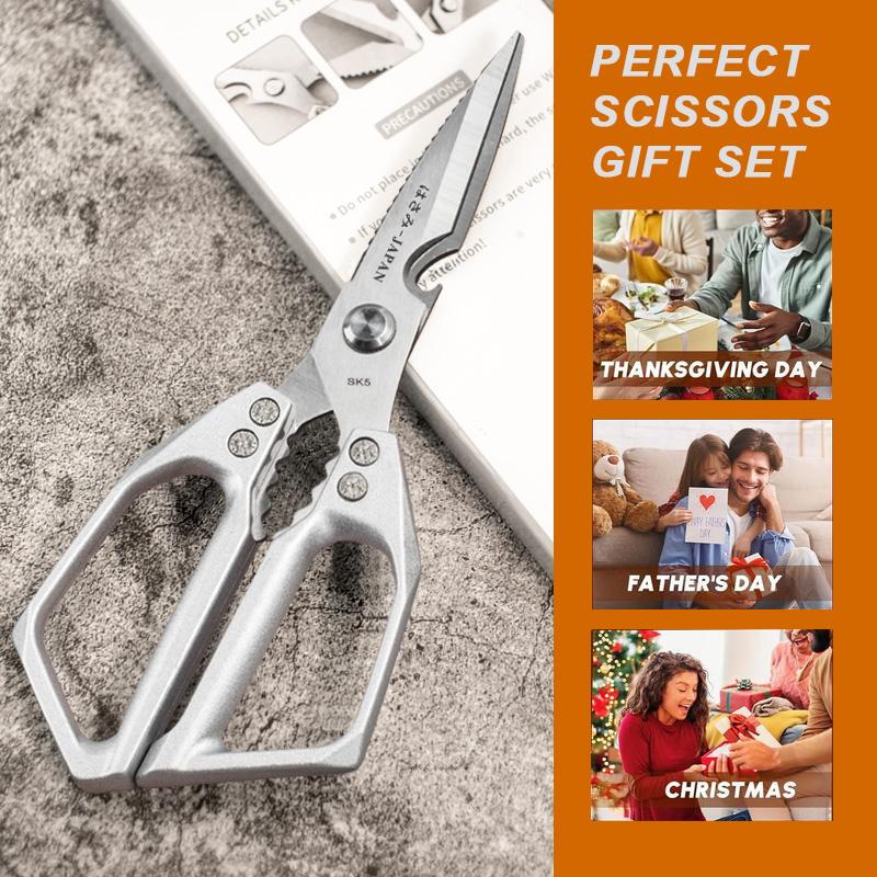 Kitchen Scissors All Purpose - Stainless Steel Kitchen Shears, Sharp Silver Meat Scissors, Dishwasher Safe, Heavy Duty Poultry Shears, Japanese Cooking Scissors for Food, Chicken Bones, and Turkey – Perfect Father's Day Gift! Kitchen Scissors All Purpose - Stainless Steel Kitchen Shears, Sharp Silver Meat Scissors, Dishwasher Safe, Heavy Duty Poultry Shears, Japanese Cooking Scissors for Food, Chicken Bones, and Turkey – Perfect Father's Day Gift!