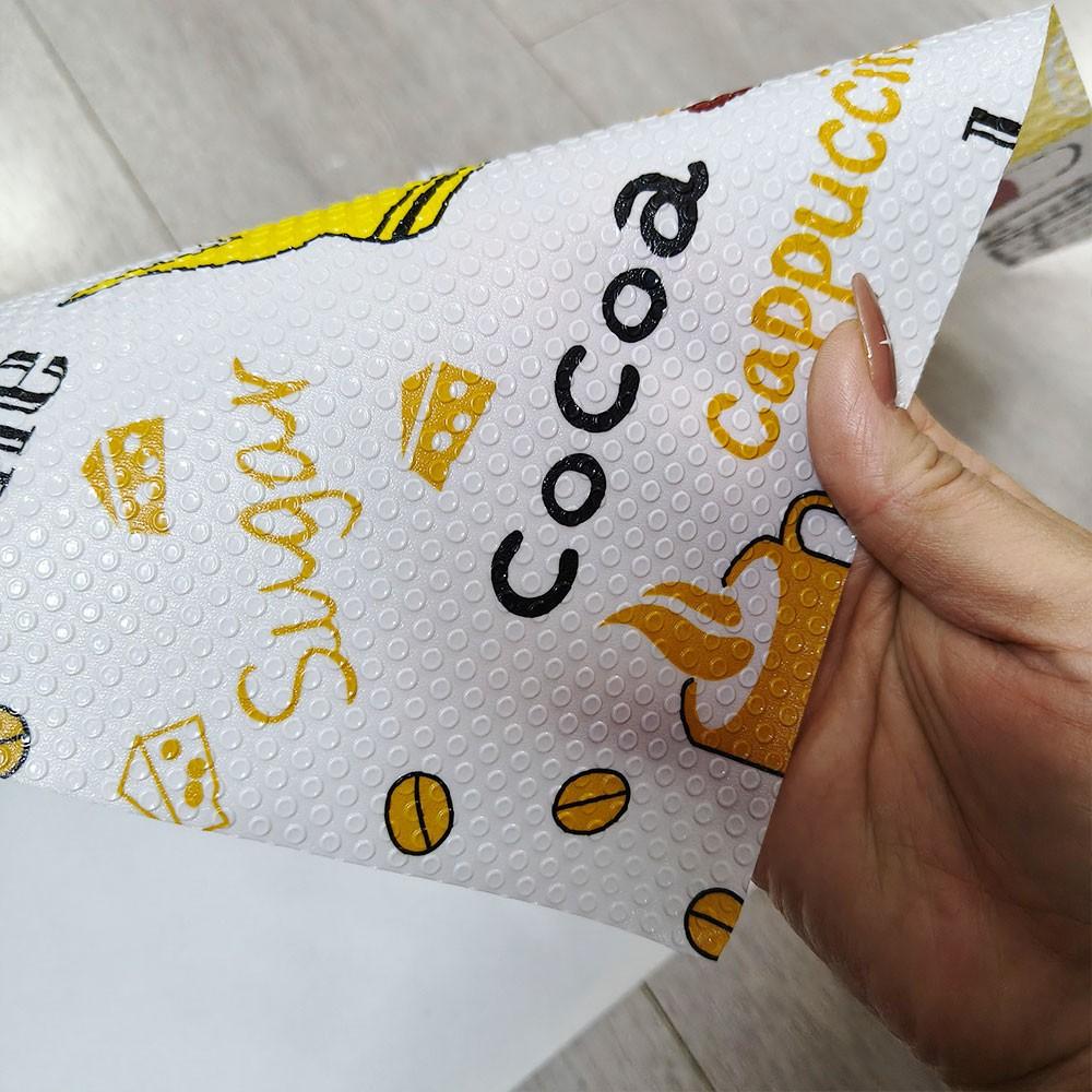 4pcs Shelf Liner, Multifunctional Drawer Liner, Cute Cartoon Printing, Non-Adhesive, Waterproof, Oil-Proof, for Wardrobe, Shoe Rack, Cabinet, Home Decor
