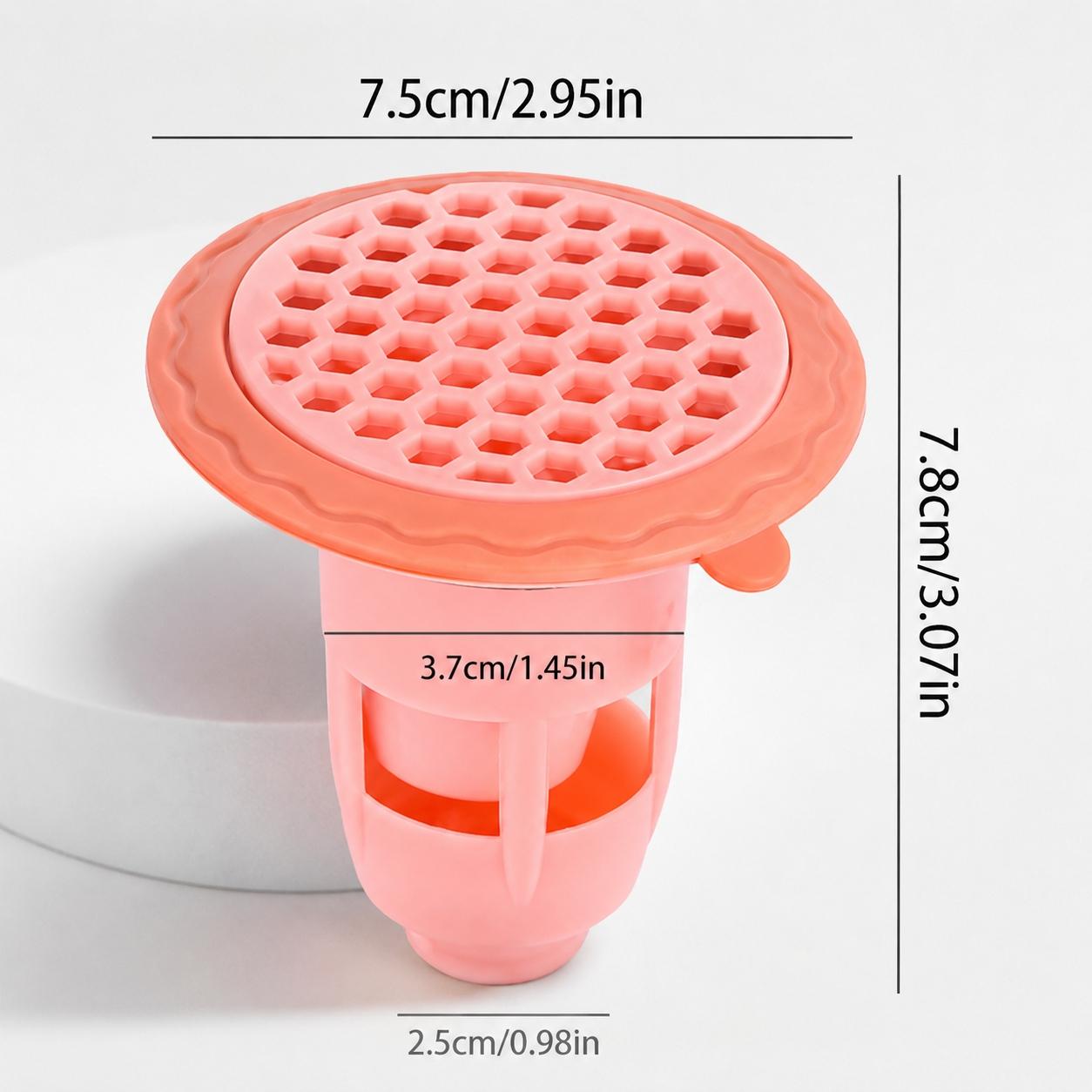 Upgraded Stainless Steel Shower Drain Cover with Removable Hair Catcher, Dual Seal Anti Odor Core, Non Slip Bathroom Kitchen Floor Drain Protector, Rust Proof Clog Prevention Essential