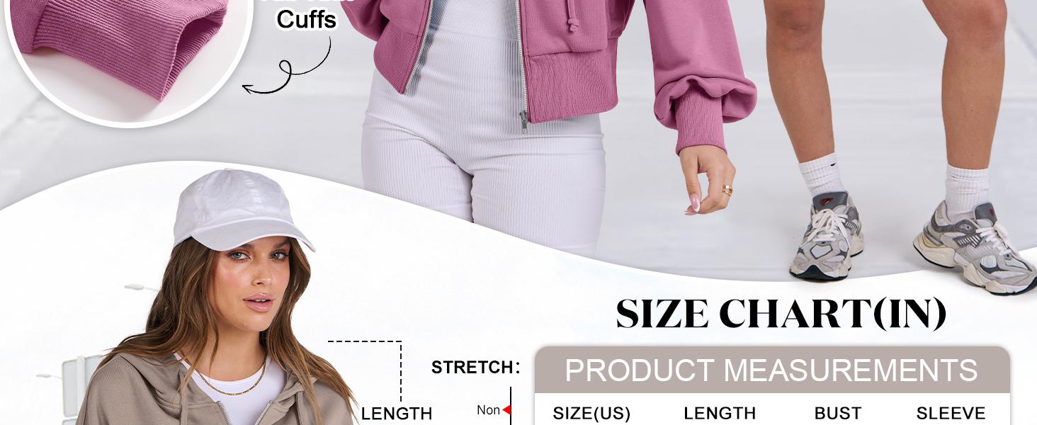 ANRABESS Hoodies for Women Zip Up Cropped Sweatshirts Casual Full Zip Jackets 2025 Fall Fashion Y2k Clothes With Pockets