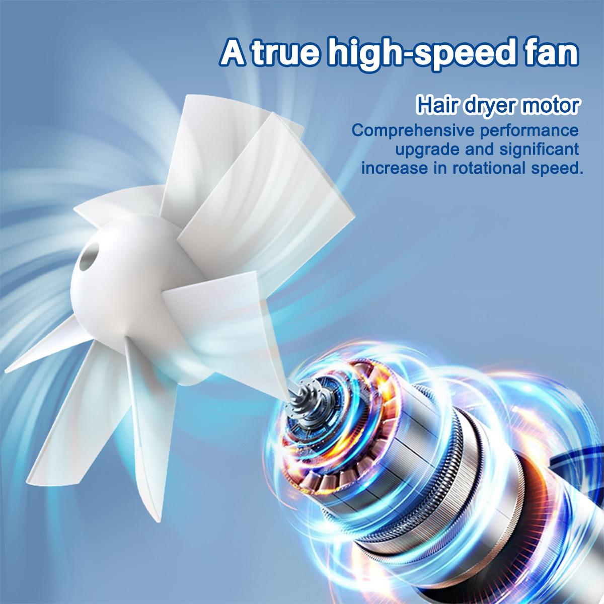 Summer Fan, Portable Waist Clip Fan, 5000 mAh Cool Clip Fan Under Shirt, Belt Fan Clip On Waist Portable Cooling Fan, with LED Light, USB Rechargeable Portable Waist Fan for Outdoor Play and Work