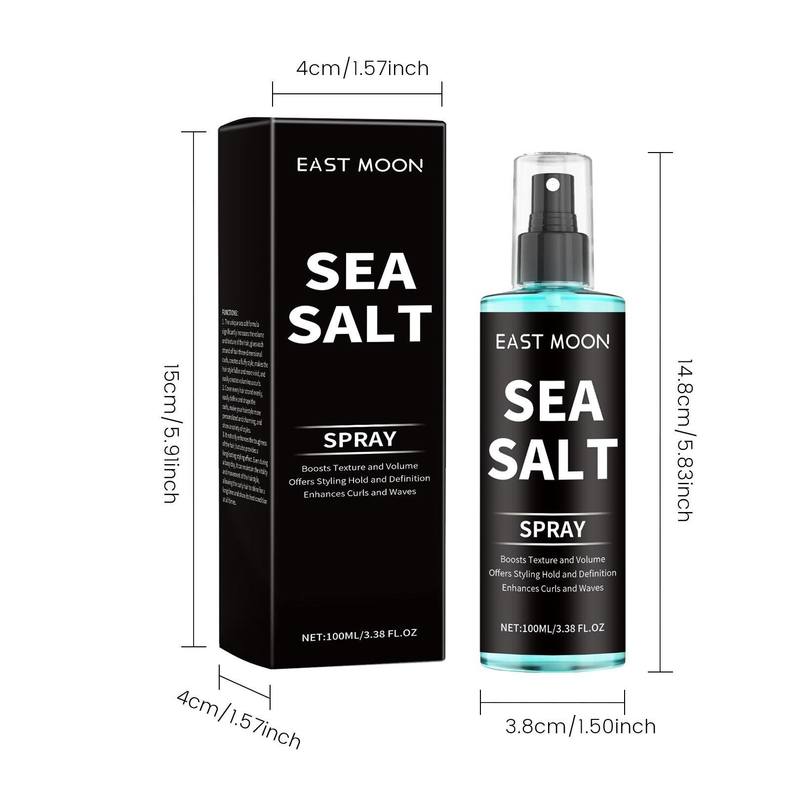 Sea Salt Curl Spray, Styling Gel for Curly Hair, Lightweight Hold, Refreshing Formula, Easy-To-Use Hair Mist, Perfect for Lazy Days