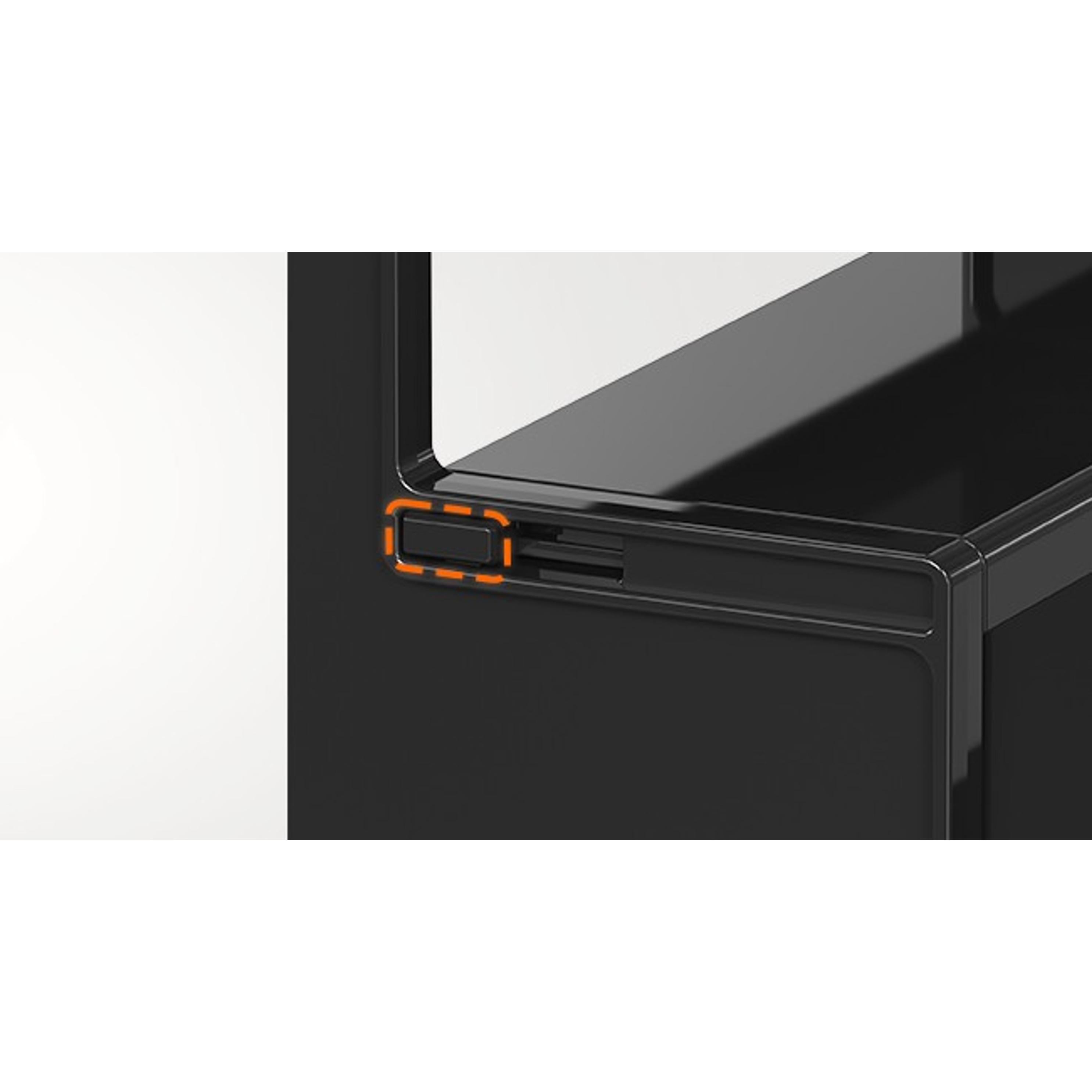 12" Plastic Perfume Organizer - 1-Piece Black Display Riser Shelf, Tool-Free Installation, for Makeup, Spice, Bedroom Counter Indoor Furniture Storage Decor 12" Plastic Perfume Organizer - 1-Piece Black Display Riser Shelf, Tool-Free Installation, for Makeup, Spice, Bedroom Counter Indoor Furniture Storage Decor