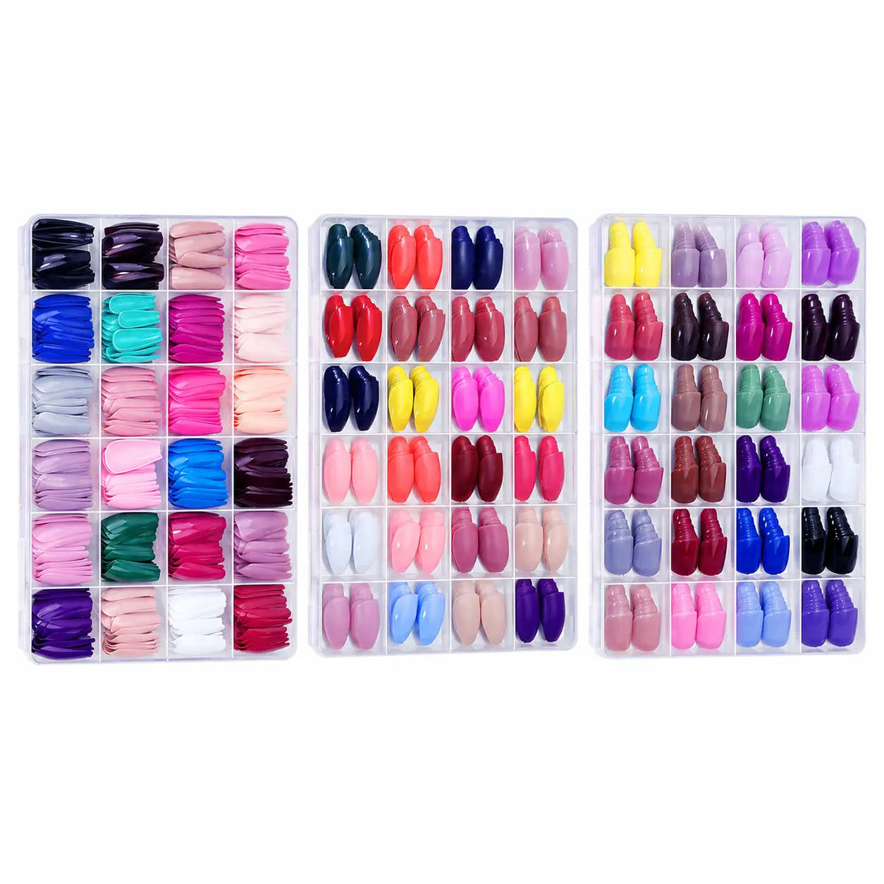 24-Grid Matte Finish Square False Nail Set for Ballet-Inspired Nail Art – Customizable Neutral-Tone Press-On Nails for Professional Use, Salon-Grade Adhesion, and Bulk Wholesale Orders
