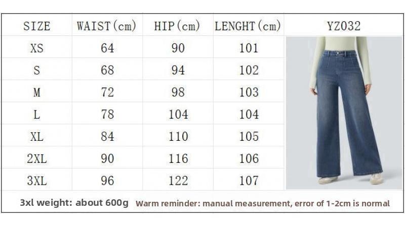 Tummy Control Wide Leg Casual Jeans With Pockets#SpringStatement Butt-Lifting & Tummy-Smoothing| Functional Side Pockets| Casual All-Day Comfort Spring Outings / Brunch  / Weekend Casual Tummy Control Wide Leg Casual Jeans With Pockets#SpringStatement B