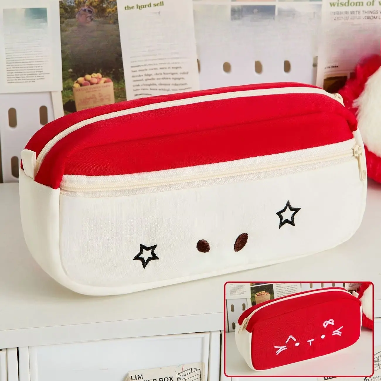 Red Apple Cat Backpack