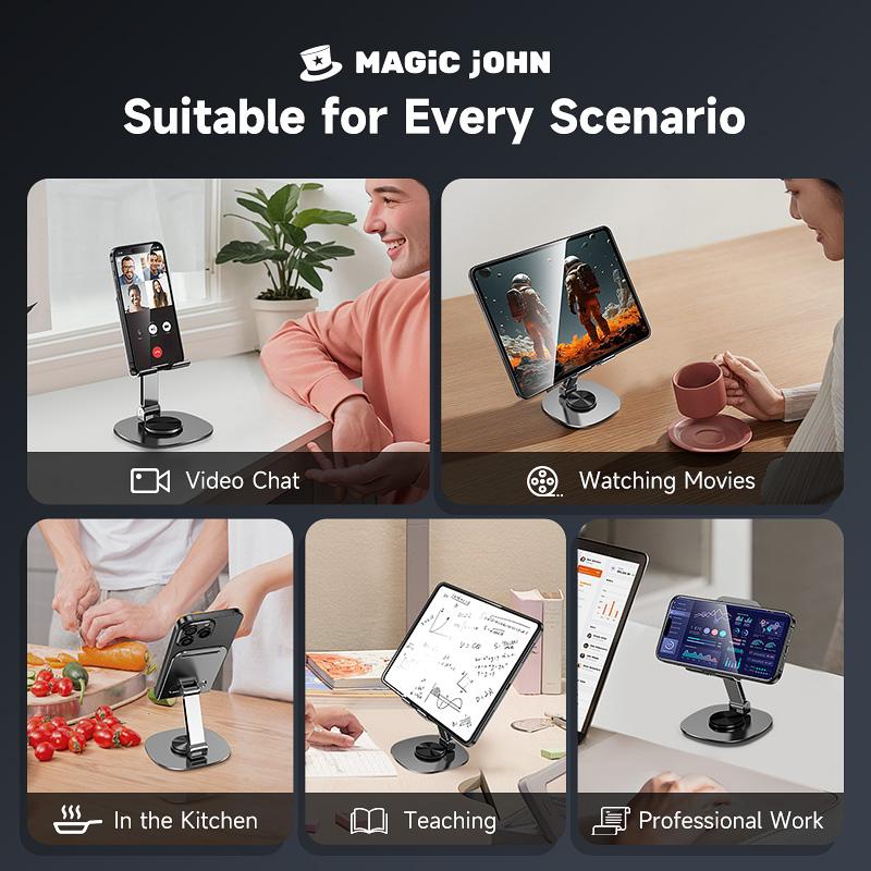 MAGIC JOHN 360 Degree Phone Tablet Holder Super Stable and Portable