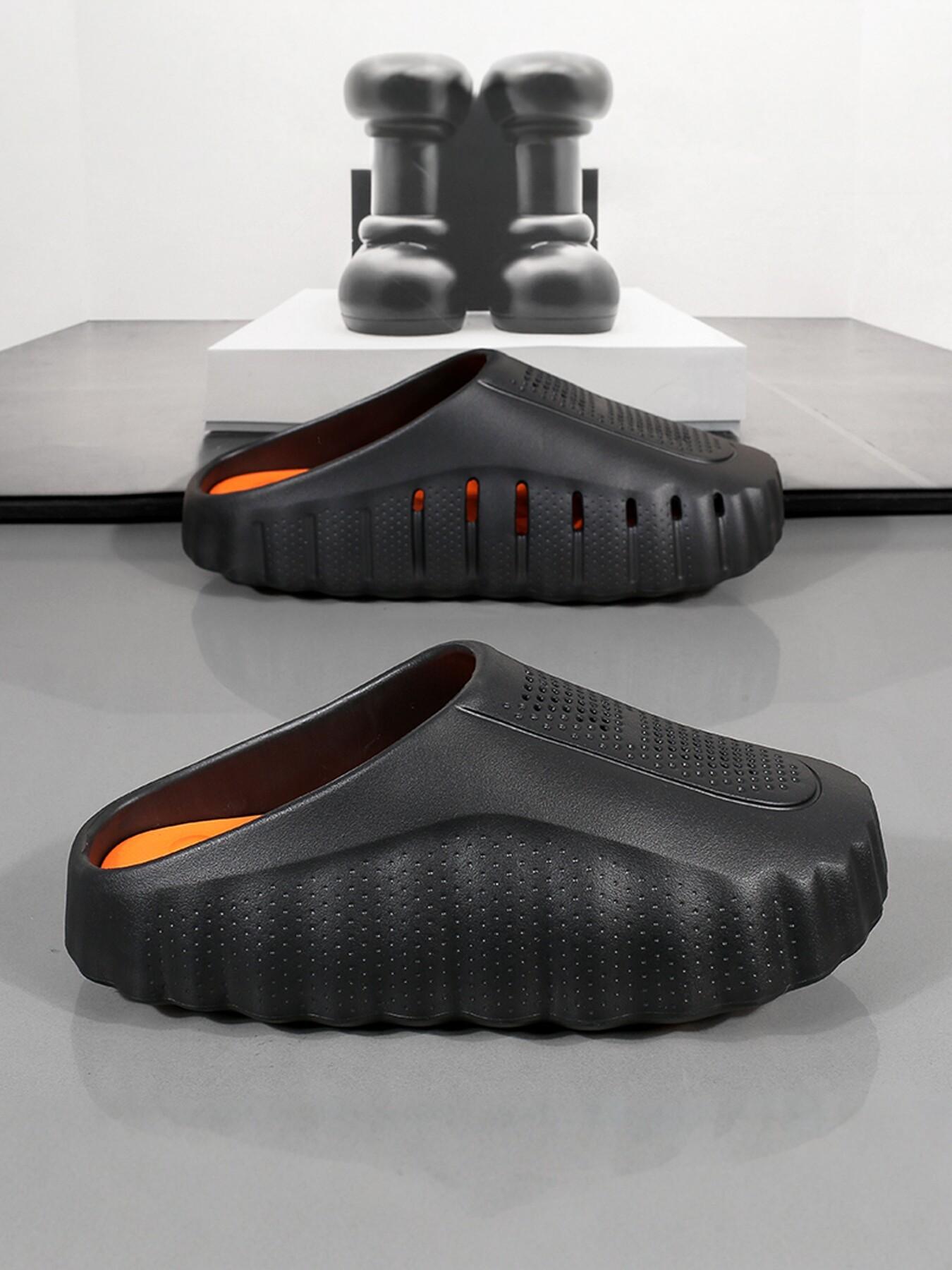 Men's Trendy Outdoor Sports Sandals, Unisex Massage Beads Design, Height Boost Anti-Slip, Fashionable Home Gym Shoes