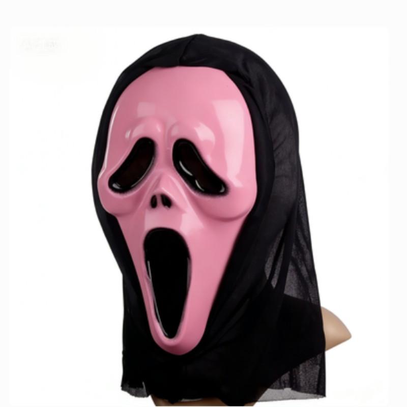 Halloween Horror Mask Set, Jason Mask + Scream Mask, Latex Cosplay Props, 2 Pieces, Perfect for Halloween Parties and Events