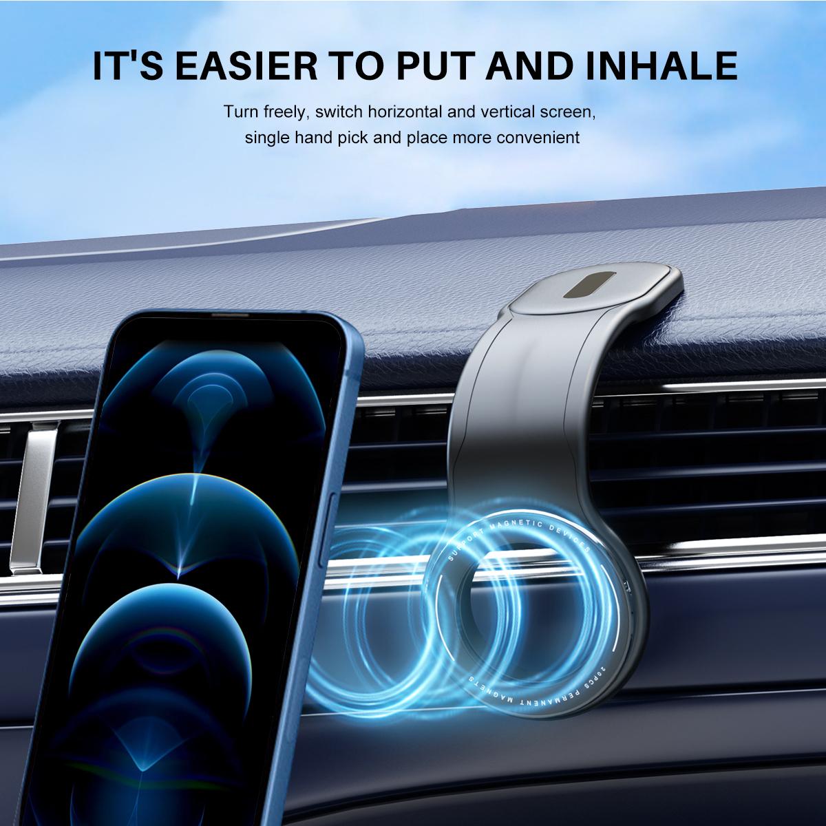 360° Rotatable Car Magnetic Phone Holder, Car Navigation Holder Vacuum Adsorption &Magnetic Adsorption Double-sided,For Windshield and Dashboard,Kitchen,Bedroom,Office,Multifunctional Phone Accessories for iPhone & Android Smartphone,Christmas Gift 360° Rotatable Car Magnetic Phone Holder, Car Navigation Holder Vacuum Adsorption &Magnetic Adsorption Double-sided,For Windshield and Dashboard,Kitchen,Bedroom,Office,Multifunctional Phone Accessories for iPhone & Android Smartphone,Christmas Gift