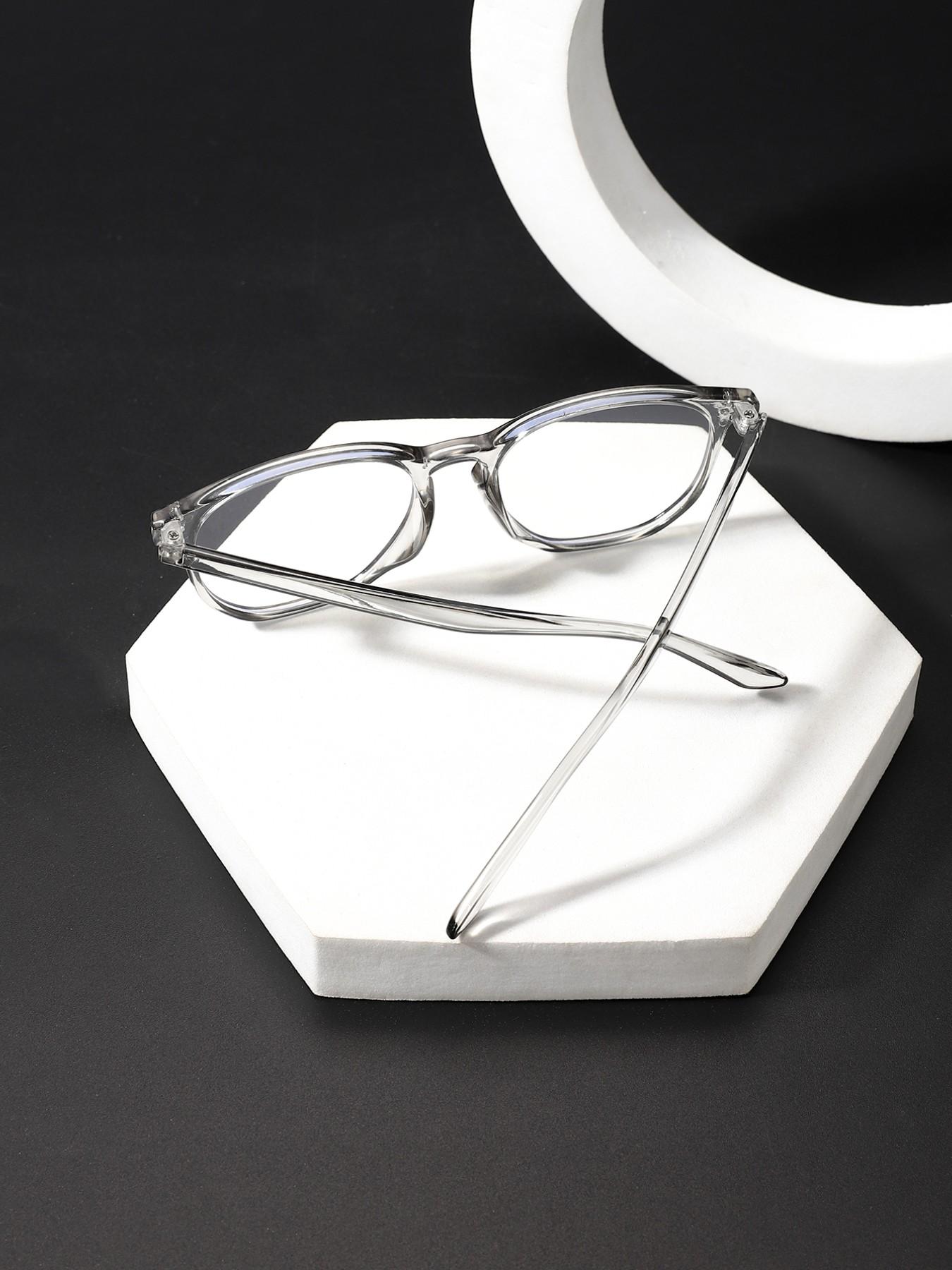 Unisex Casual Square Frame Glasses, Anti-Blue Light, Lightweight Comfortable, Daily Wear, Party Fashion, Student Preferred