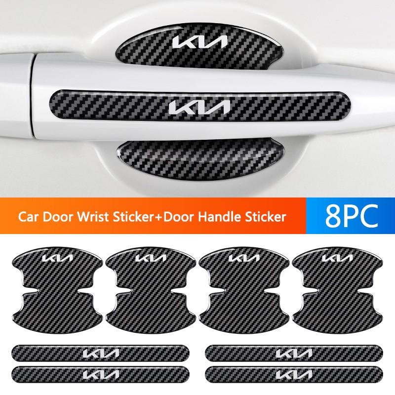 4/8pcs Car Door Handle Bowl Anti-Collision Protective Stickers, Car Decals, Fits Kia Ceed Sportage Rio Proceed K5 Optima Sedona Forte Cerato Venga Soul K3 K5