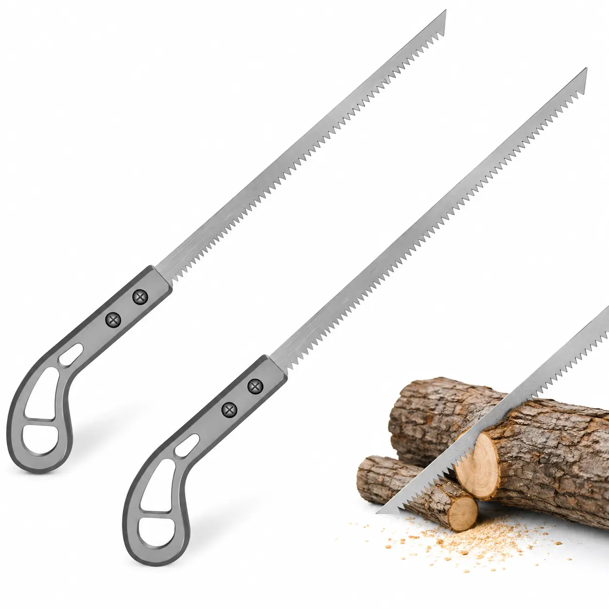 Portable Fine-Tooth Hand Saw, Multi-Use Small Saw for Camping, Gardening, Pruning Wood and Bamboo
