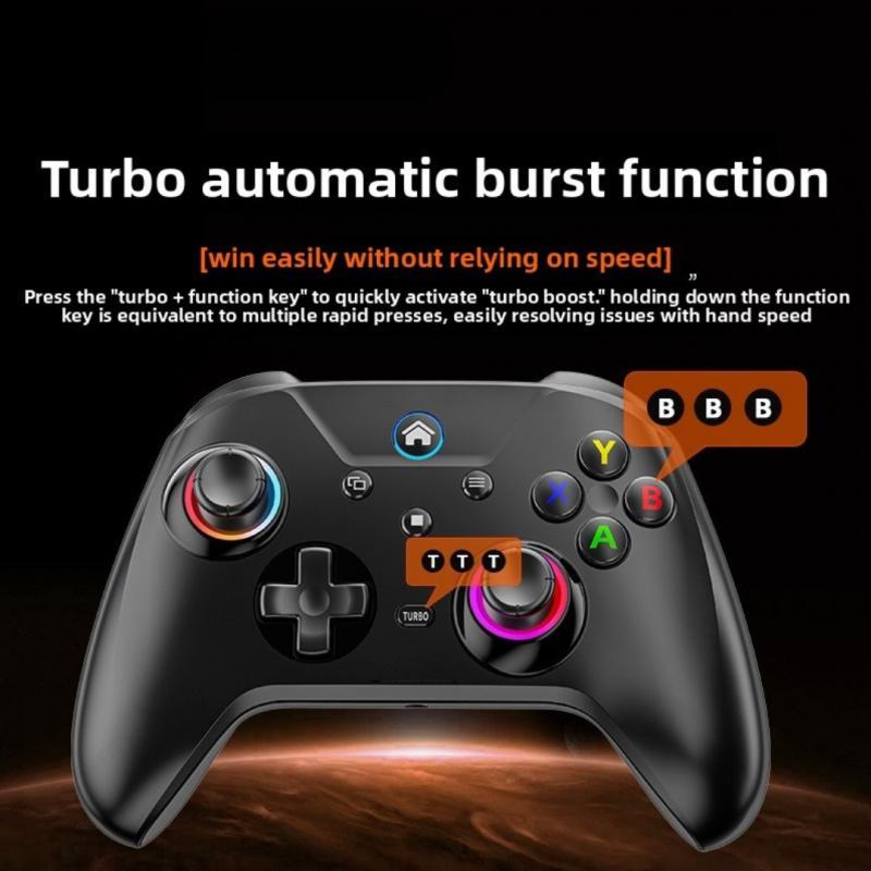Anti drift calibration guide for Christmas gift wireless game controller Pro, PS5 equipped with LED lights - supports PlayStation 5, dual vibration, motion sensing, programmable buttons and 600mAh battery, New Year's gift, gift for boyfriend