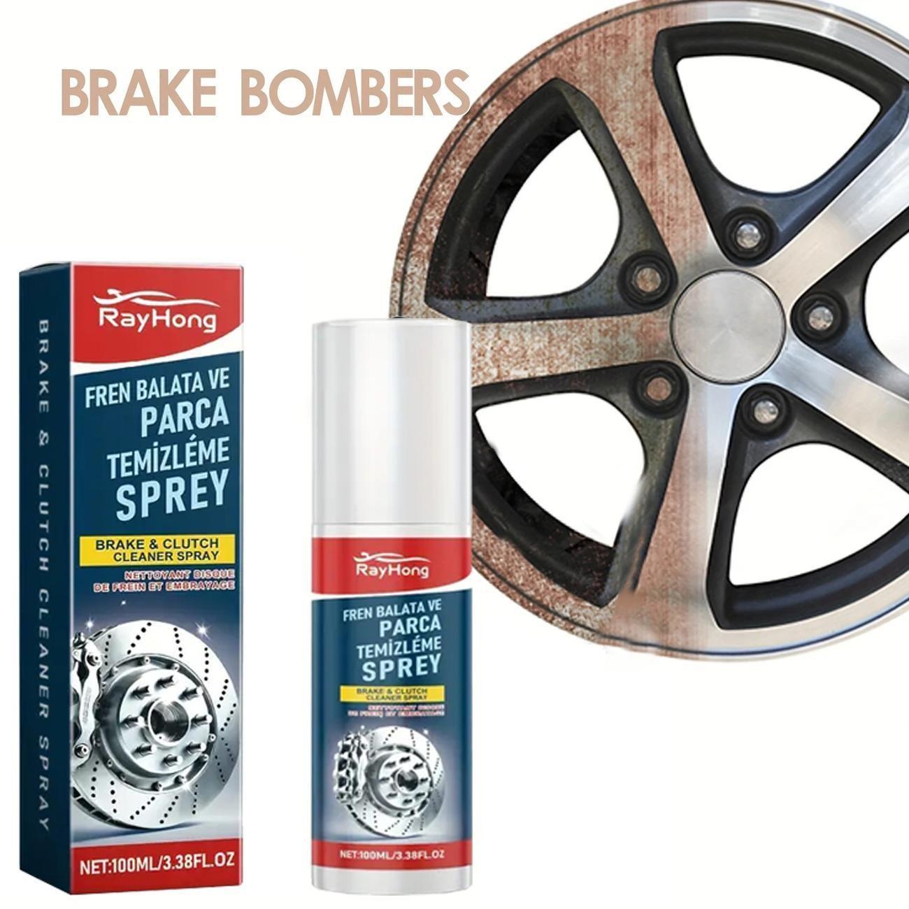 Rayhong Professional Brake Disc Cleaning Spray, Disk Cleaner, Lubricates Brakes, Reduces Noise, Enhances Braking Performance, for Cars, Trucks, Motorcycles
