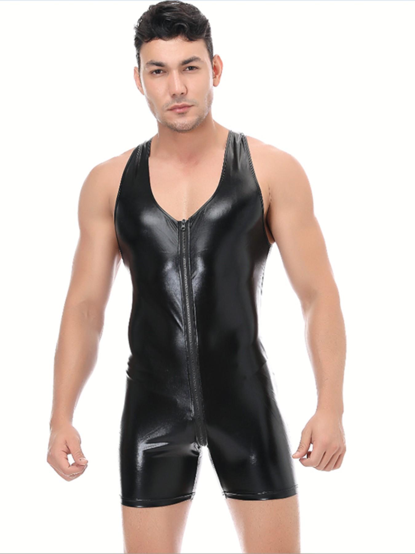Men's Stage Performance Costume, European and American Style Jumpsuit, Ideal for Bars and Shows, Trendy Men's Clothing for Performers