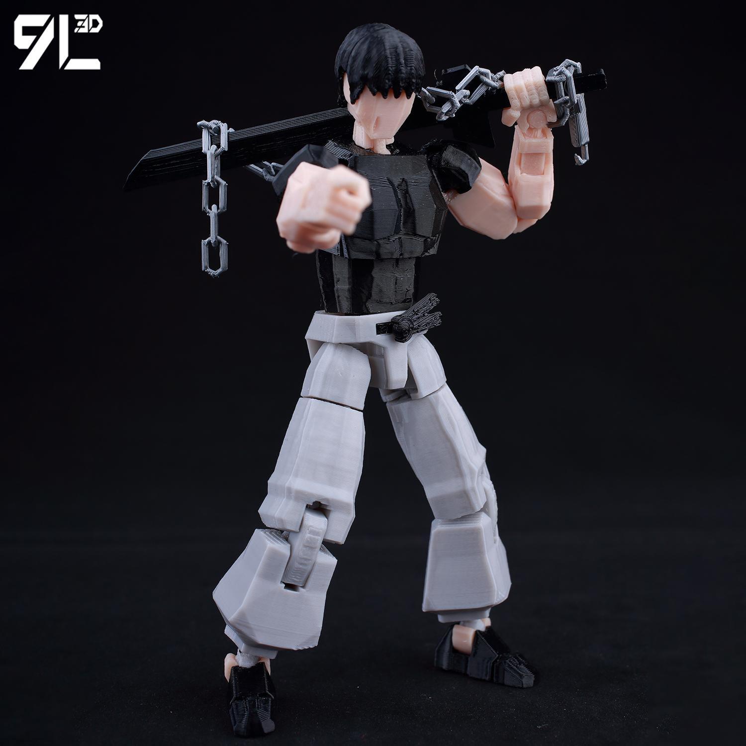 9L3D Printed Jujutsu Kaisen Fushiguro Toji Anime Multi-Jointed Shapeshift Toys Action Figures Mannequin Model Ornaments Gift Toy 9L3D Printed Jujutsu Kaisen Fushiguro Toji Anime Multi-Jointed Shapeshift Toys Action Figures Mannequin Model Ornaments Gift Toy