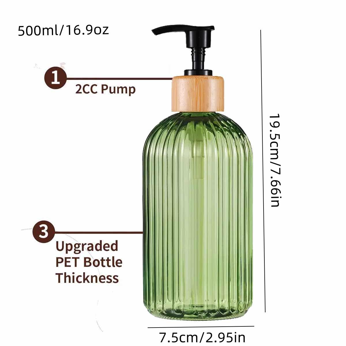 1pcs Bathroom Magic Shower Gel Hair Conditioner Hand Soap Lotion Dispenser Bottle, Essential Bath Essentials, Convenient Refillable Design