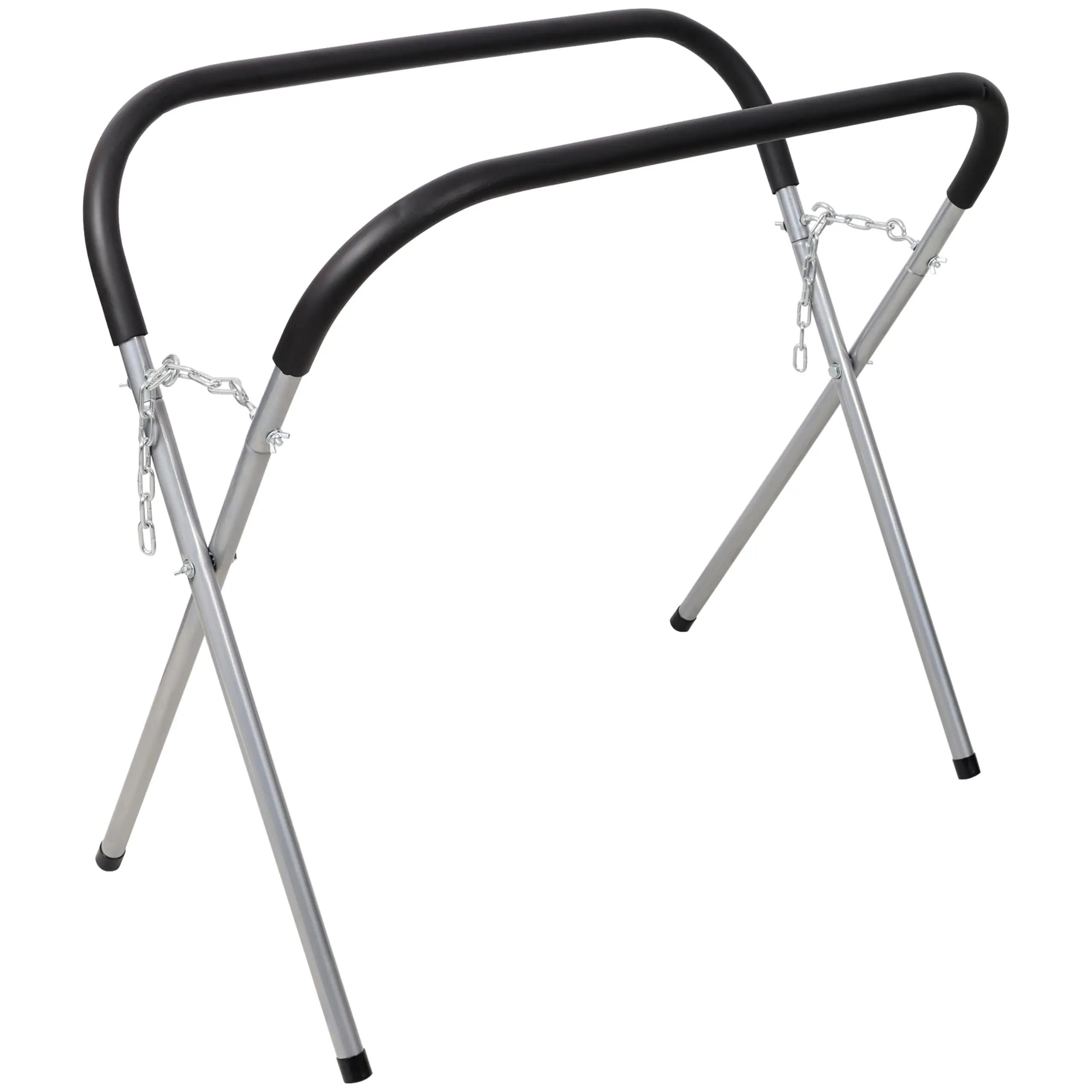 Heavy Duty Folding Work Stand, 750 lbs Capacity Adjustable Height Width, Portable Auto Body Support Table with Foam Padding, Non-Slip Feet, Garage Workshop Woodworking Tool, Space Saving