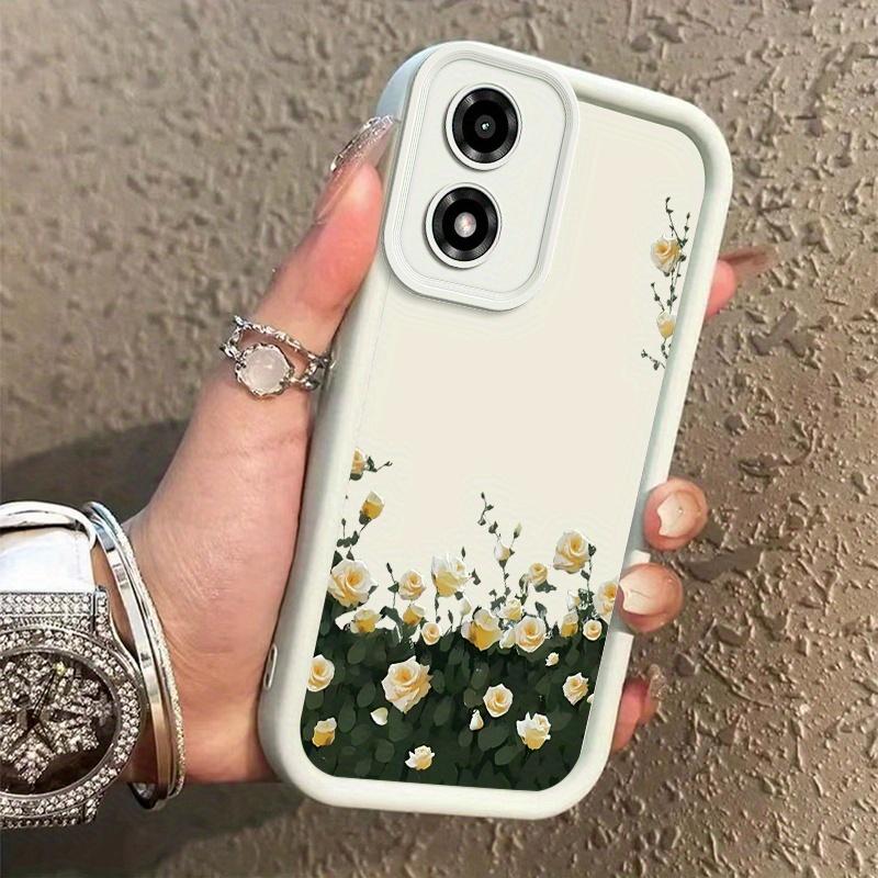 1 Piece Elegant flowers Stylish For Moto G04S 4G Case With Comfortable feel Finish Featuring Impact Resistant For Casual