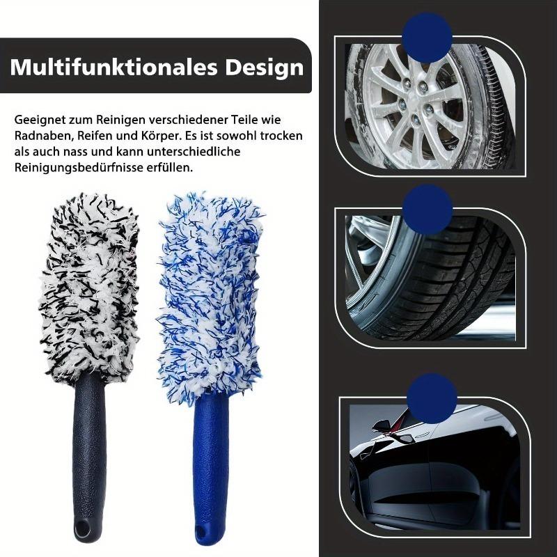 2pcs Wheel Cleaning Brush Set with Soft Bristles for Deep Cleaning, Scratch-Free Vehicle Surface Protection, Durable Plastic Handle, Ideal for Car, Truck, and Motorcycle Wheel Detailing, High-Quality Wheel Cleaning Tool, Efficient Car Detailing