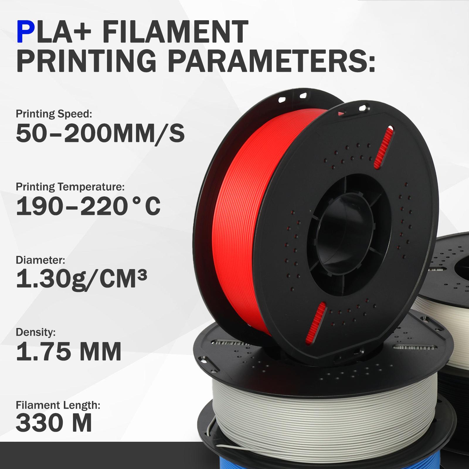 EPELAY PLA+ 3D Printer Filament, 1.75mm-±0.02mm Precision, 1 kg Gray, Smooth Feeding, Clog-Free, Neat Winding, Low-Odor FDM Option, Eco-Friendly, Multiple Colors, Precise Layers, No Batteries, 3D Printing Supplies for DIY Projects