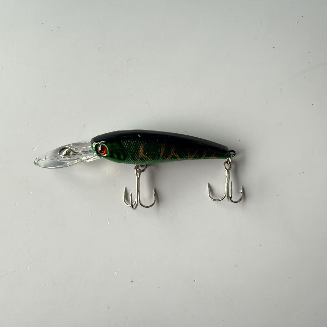 Large brand replica, popular, 1pcs, long tongue Xiaomi Nuo Xiang Zhu floating waterway sub hard bait fake bait, suitable for freshwater and seawater fishing accessories fishing gear supplies