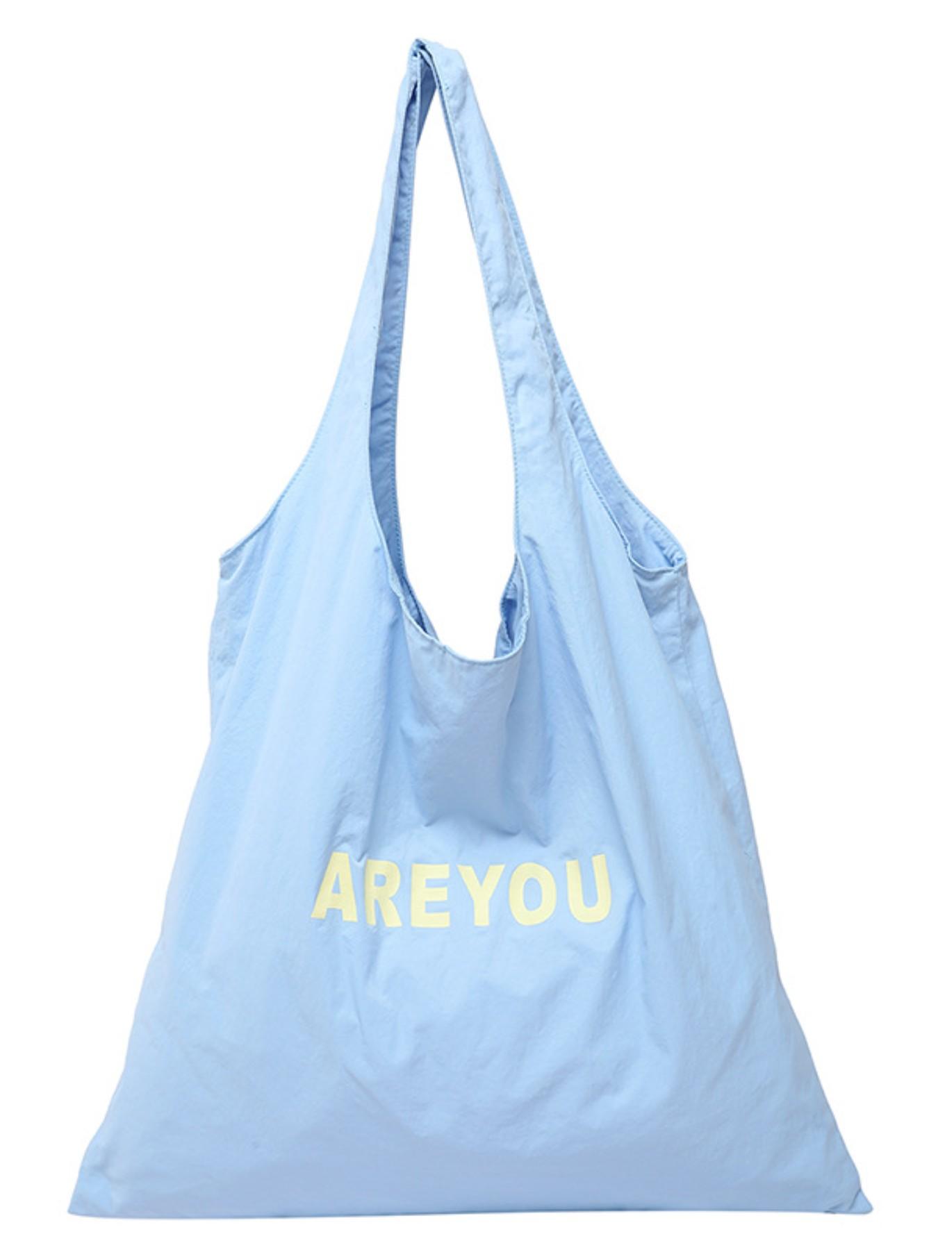 New Trendy Letter Fashion Shoulder Bag, Commuter Versatile Canvas Bag, Casual Large Capacity Women's Bag, Stylish and Practical