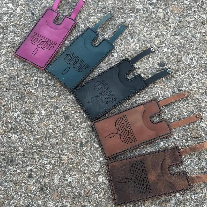 Women's Boot Wallet, Western Style Leather Boot Wallet with Buckle Strap, Credit Card Holder, Fashionable Accessory for Women