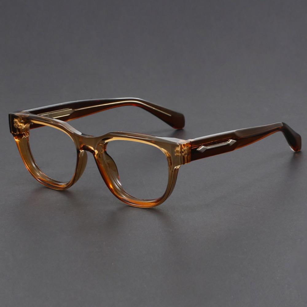 Square Frame Fashion Glasses Arrow Shaped Inlay Decor on Temple Luxury Style Unisex Statement Eyewear for Trendy Outfits