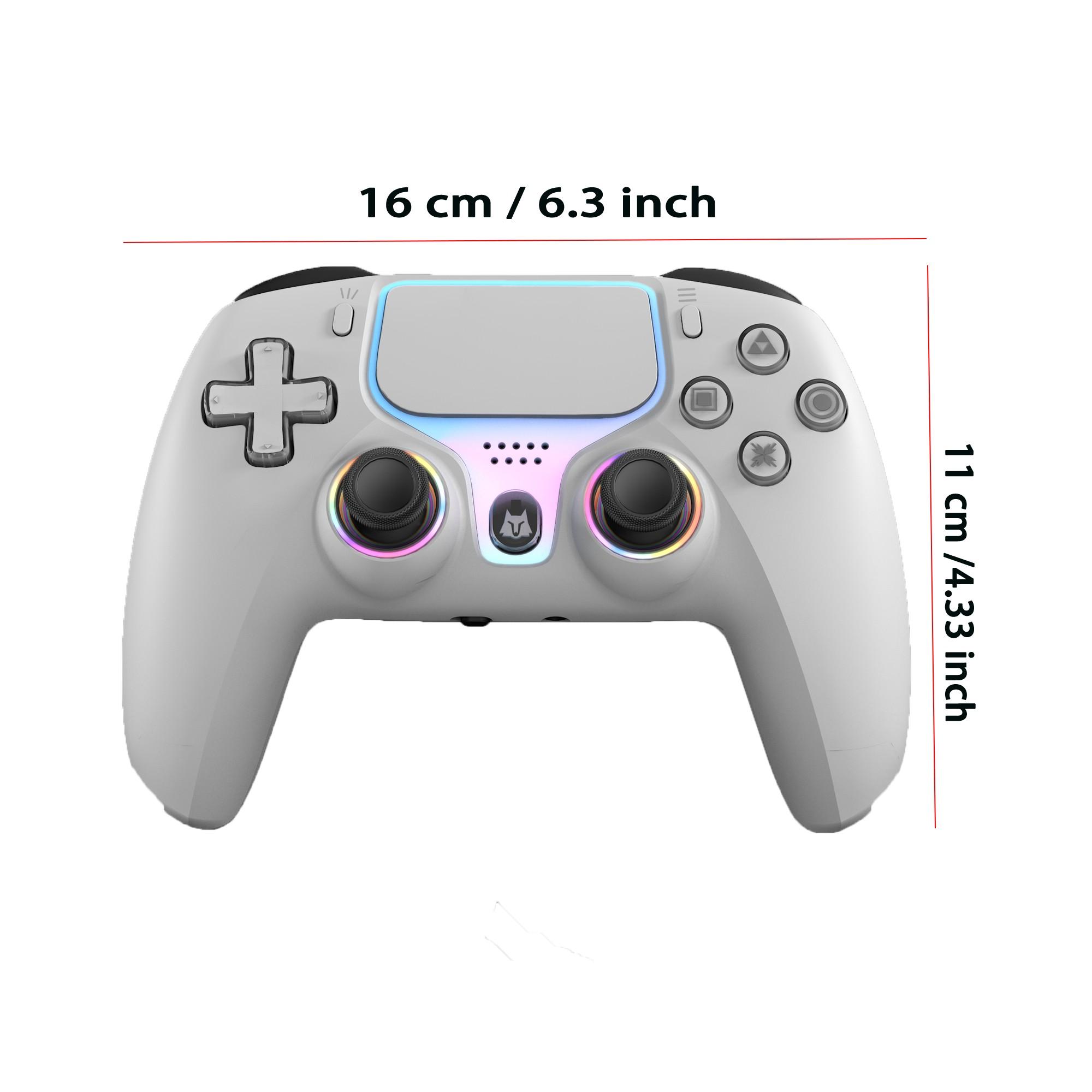 Nbcp Wireless Game Controller for P5 PC iOS Android, Dual Vibration Hall Trigger, Gyroscope Support, RGB Light Adjustment