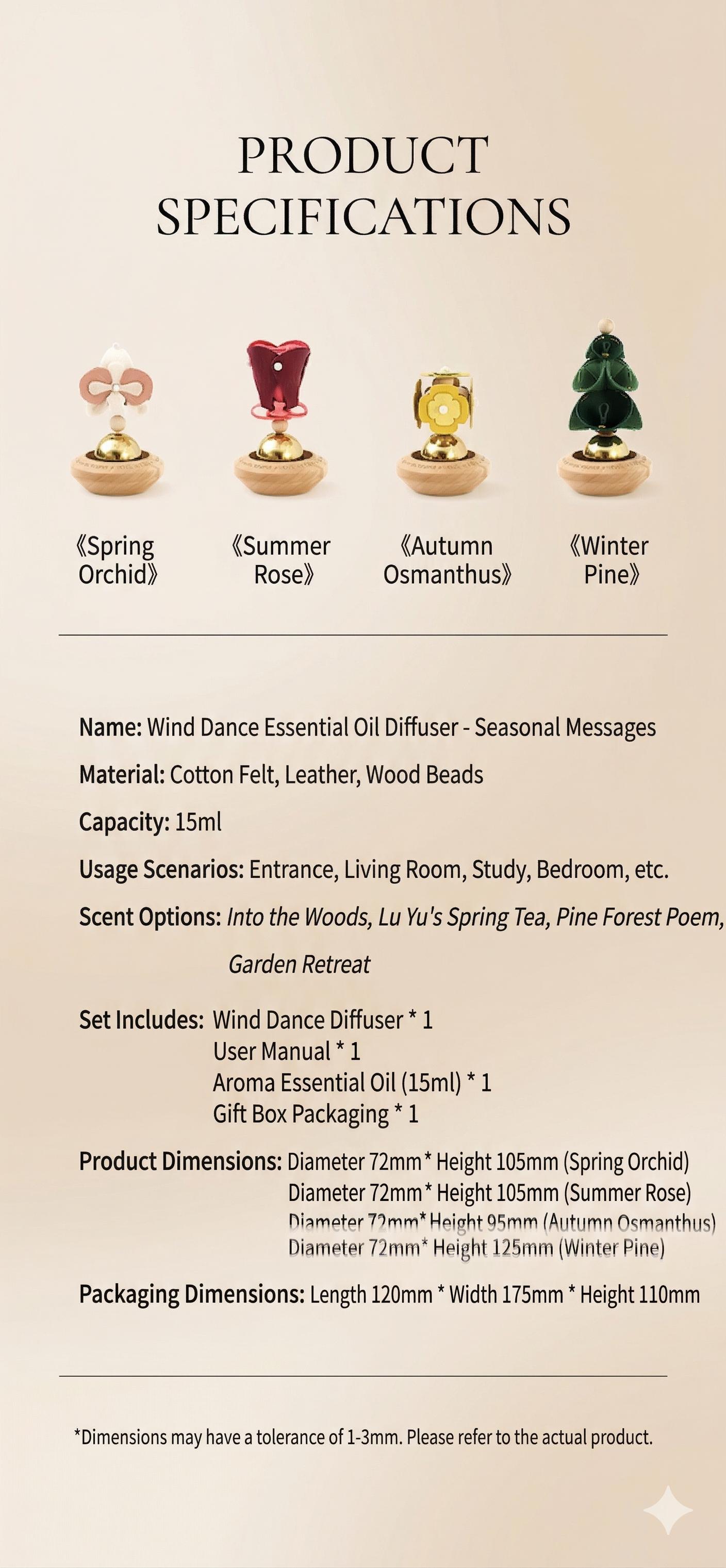 Aesthetic Spinning Car Air Freshener & Desk Decor, Wooden Floral Essential Oil Diffuser, Kinetic Aromatherapy Ornament for Auto Home Office, Cute Car Accessories & Zen Room Decor Gift & love gift gift for him/her