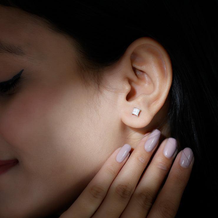 Delzzad 14K Gold-Plated Princess Cut Stud Earrings Lab-Created Moissanite Stud Earring S925 Sterling Silver/Copper Moissanite Jewelry Perfect Birthday Mother’s Day Christmas Gift for Men Women Wedding Set Delzzad 14K Gold-Plated Princess Cut Stud Earrings Lab-Created Moissanite Stud Earring S925 Sterling Silver/Copper Moissanite Jewelry Perfect Birthday Mother’s Day Christmas Gift for Men Women Wedding Set