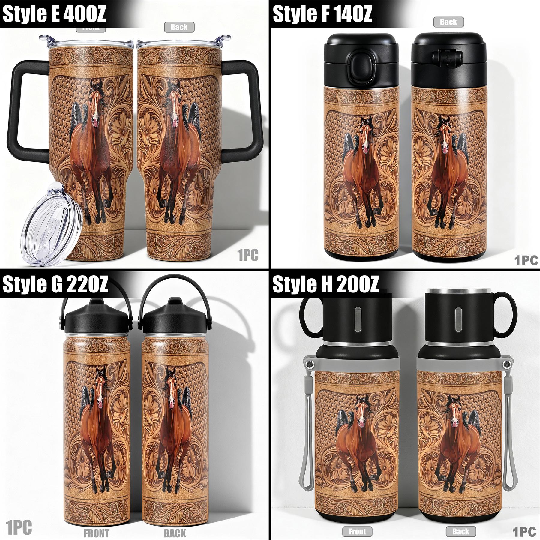 40oz/30oz/22oz Tumbler, Drinkware Stylish Flasks, 1pc Gift, Stainless Steel Cup, Insulated and Durable, Featuring a horse design, Perfect Gift for Horse Lovers and Equestrians, Great for Hot or Cold Beverages, Vacuum Insulated Tumbler #GLOBAL PICKS 40oz/30oz/22oz Tumbler, Drinkware Stylish Flasks, 1pc Gift, Stainless Steel Cup, Insulated and Durable, Featuring a horse design, Perfect Gift for Horse Lovers and Equestrians, Great for Hot or Cold Beverages, Vacuum Insulated Tumbler #GLOBAL PICKS