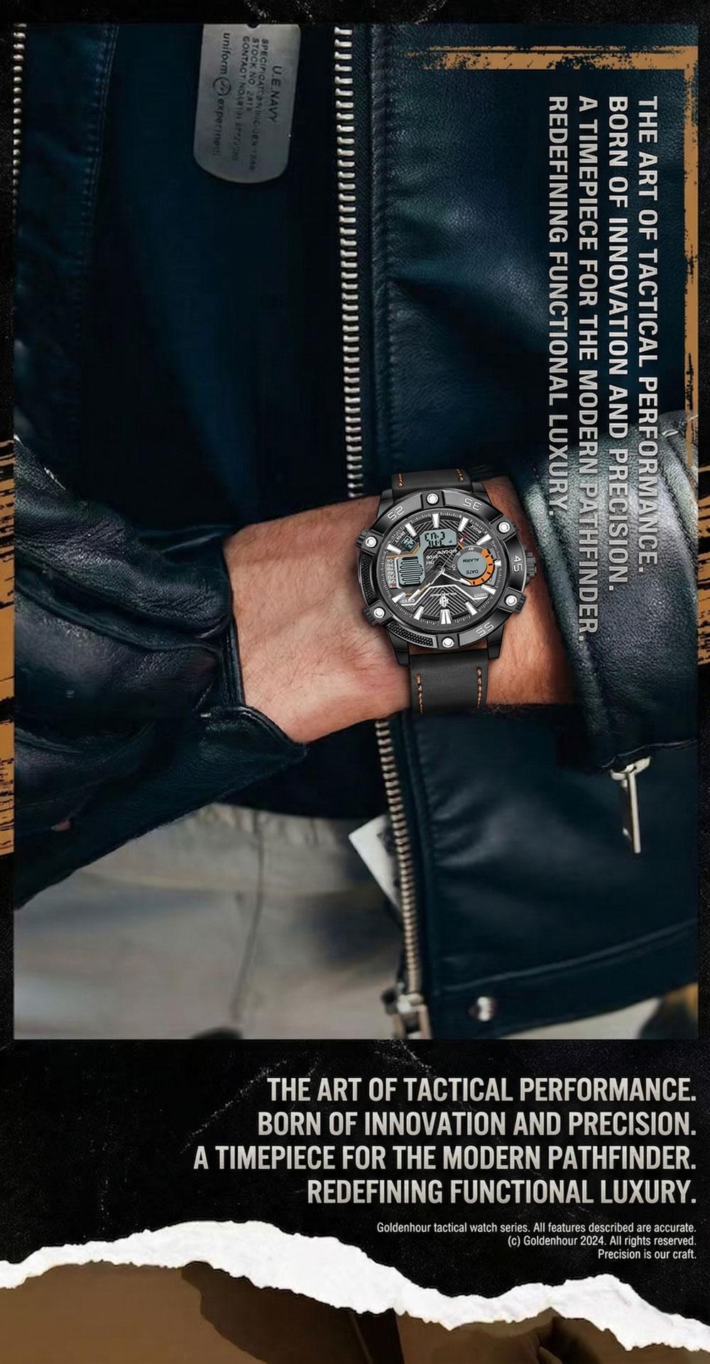 Multifunctional Digital Electronic Watch, Outdoor Waterproof Quartz Watch, Durable Design for Everyday Use, Perfect Gift Choice