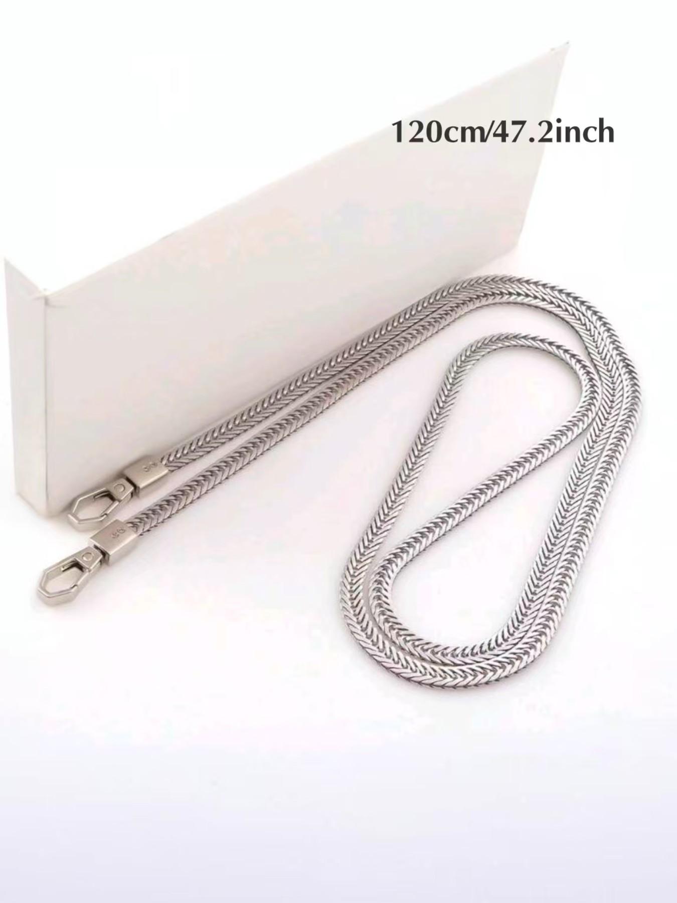 Elegant Handbag Chain,tracolla per borsa，catena per borsa， 2D Flat Iron Strap, Metal Buckle Shoulder Strap, Replaceable Single Shoulder/crossbody Strap, DIY Wallet Making