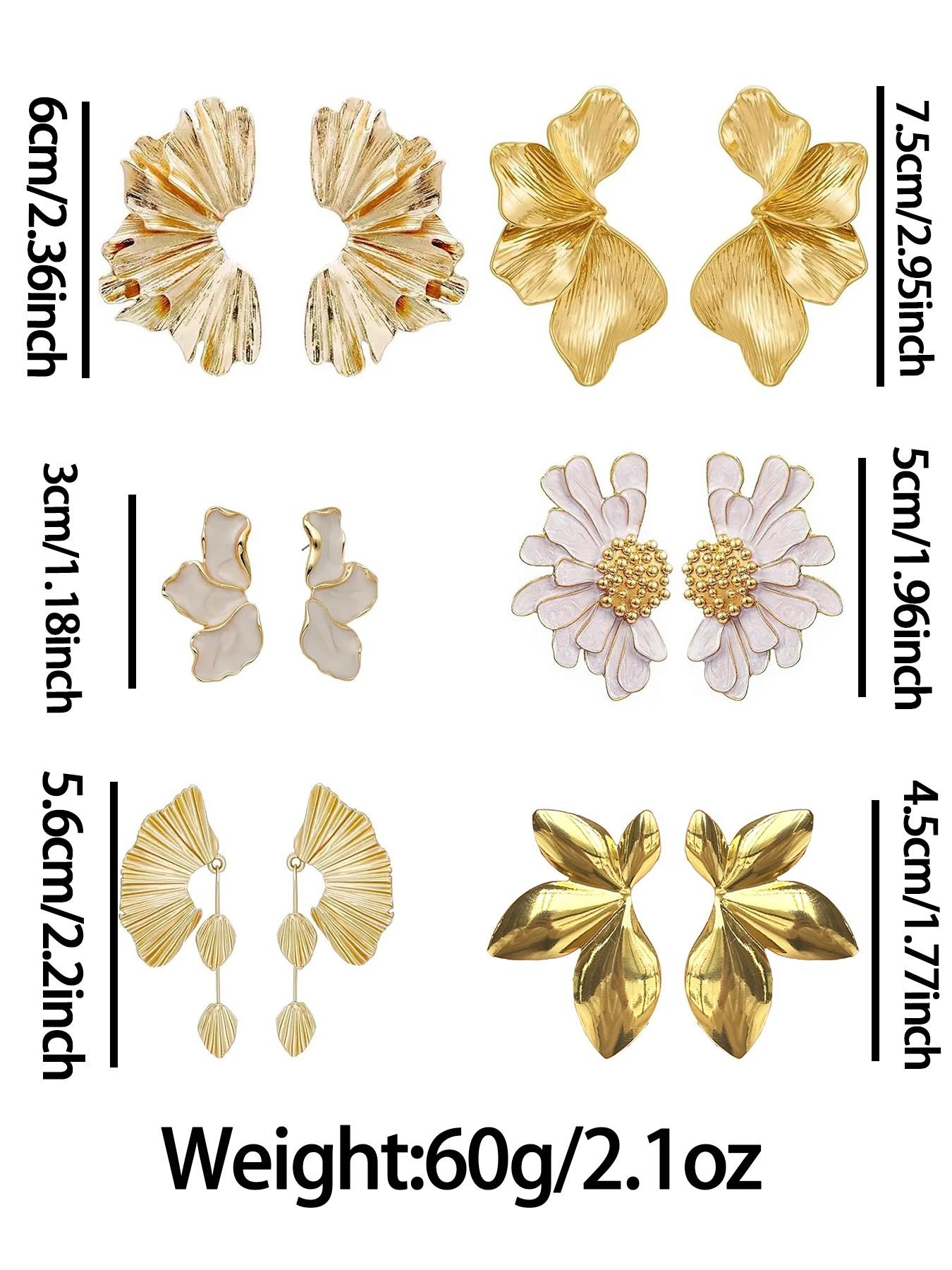 Earrings, Fashionable Jewelry for Women & Girls, Trendy All-match & Exquisite Jewelry for Birthday Gift, Dangle Earrings Set Earrings, Fashionable Jewelry for Women & Girls, Trendy All-match & Exquisite Jewelry for Birthday Gift, Dangle Earrings Set