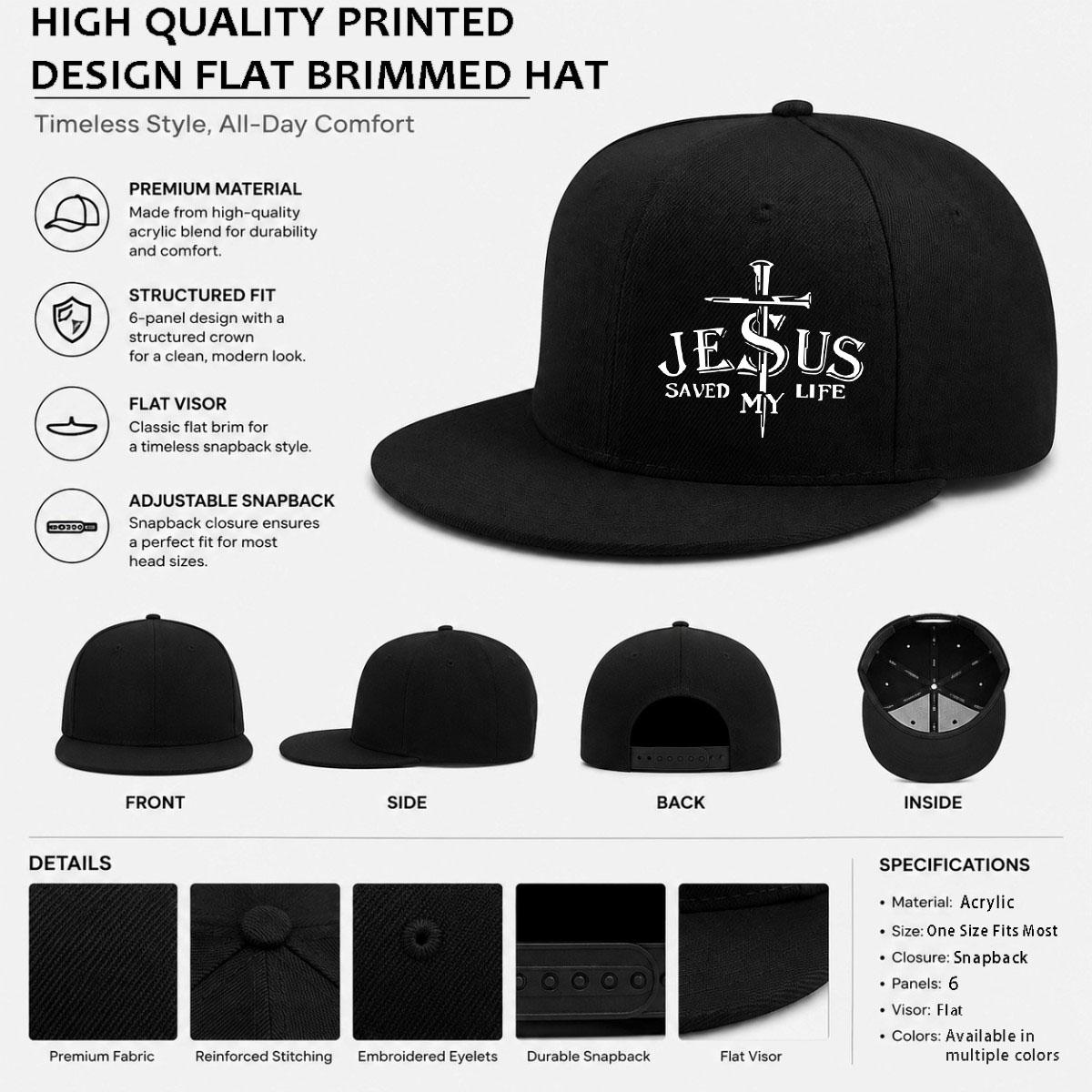 City street fashionable baseball cap, adjustable size for daily use, durable weaving, hand washable - neutral flat edge casual cap