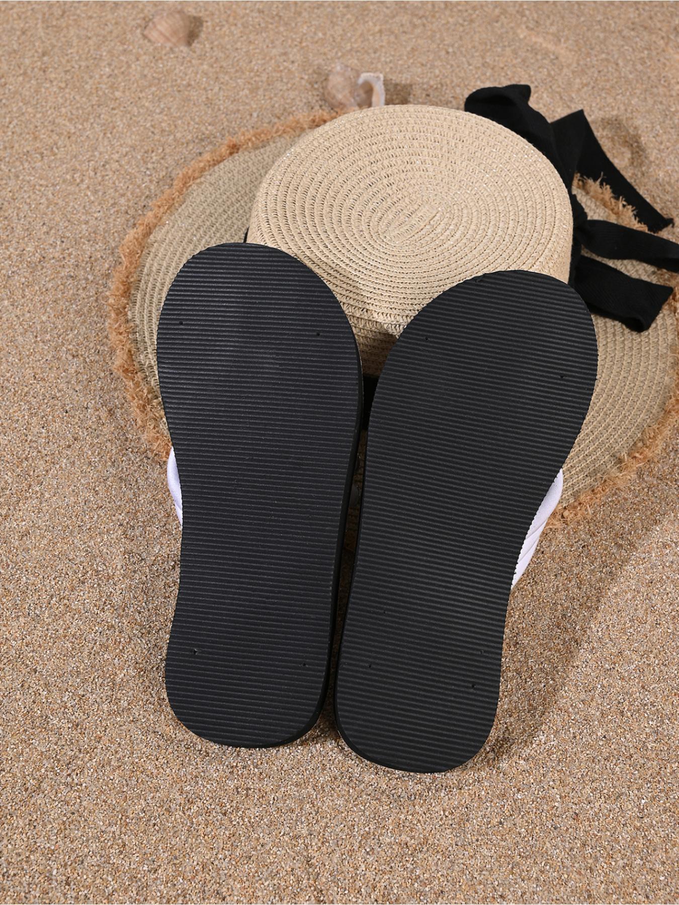 Women's Rhinestone Flower Flip Flops Summer Non-slip Thong Sandals Beach Shoes for Vacation