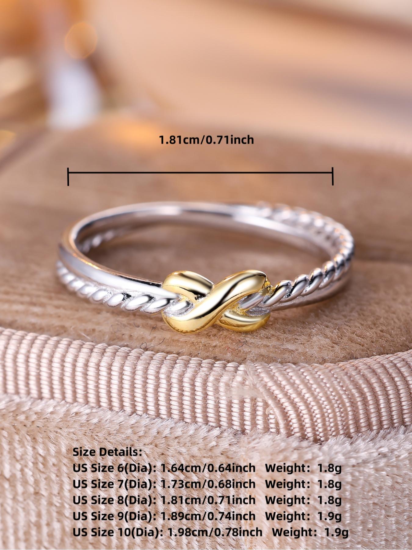 S925 Sterling Silver Fashion Cross Design Ring, Statement Ring, Fashion Jewelry for Party, Daily Decor, Trendy All-match & Exquisite Jewelry for Birthday Gift, Wedding Promise Rings, Dainty Stacking Rings