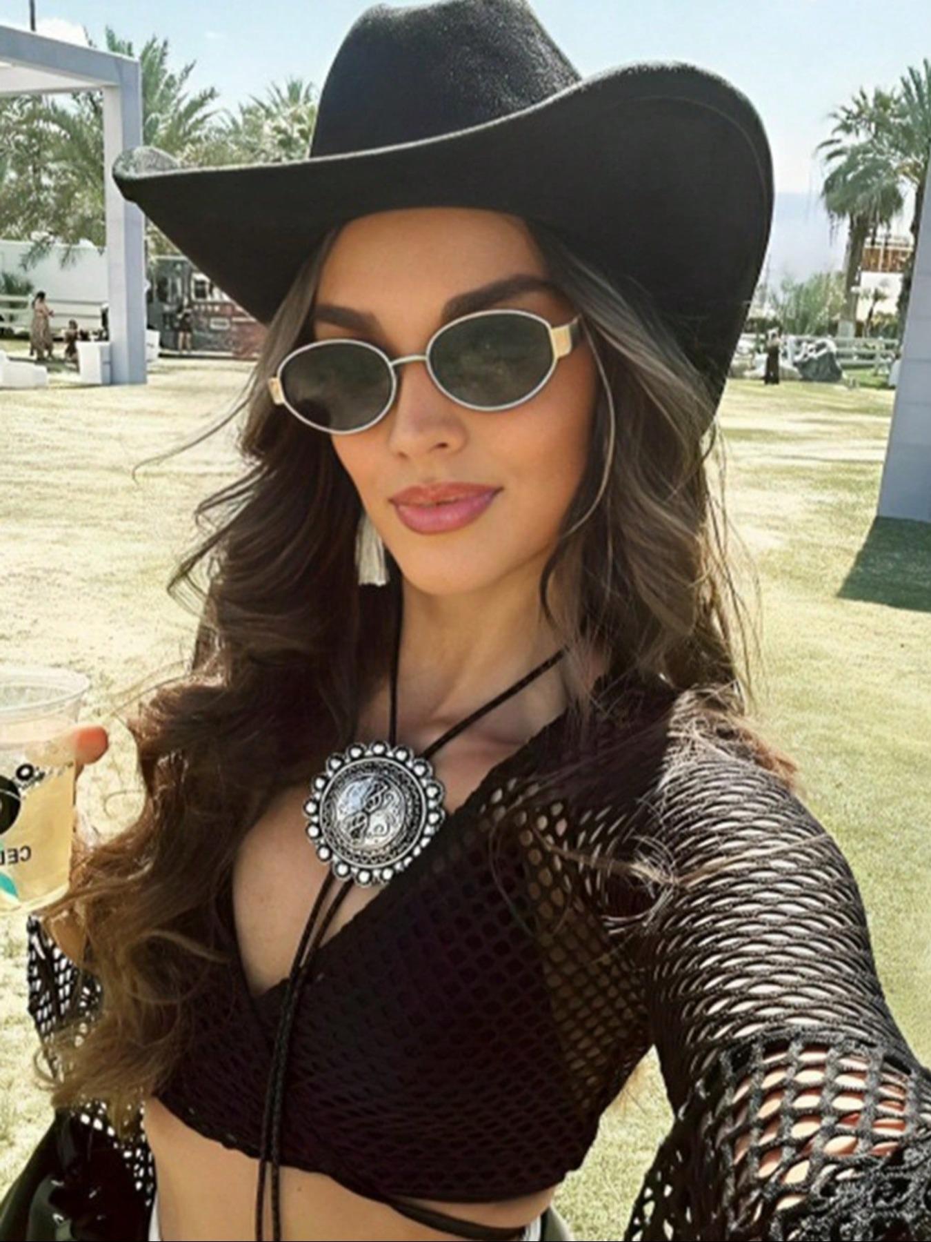 Women's Classic Oval Sunglasses Style, Perfect for Beach Vacation, Driving, Camping, Shopping, Trendy Fashion Accessory