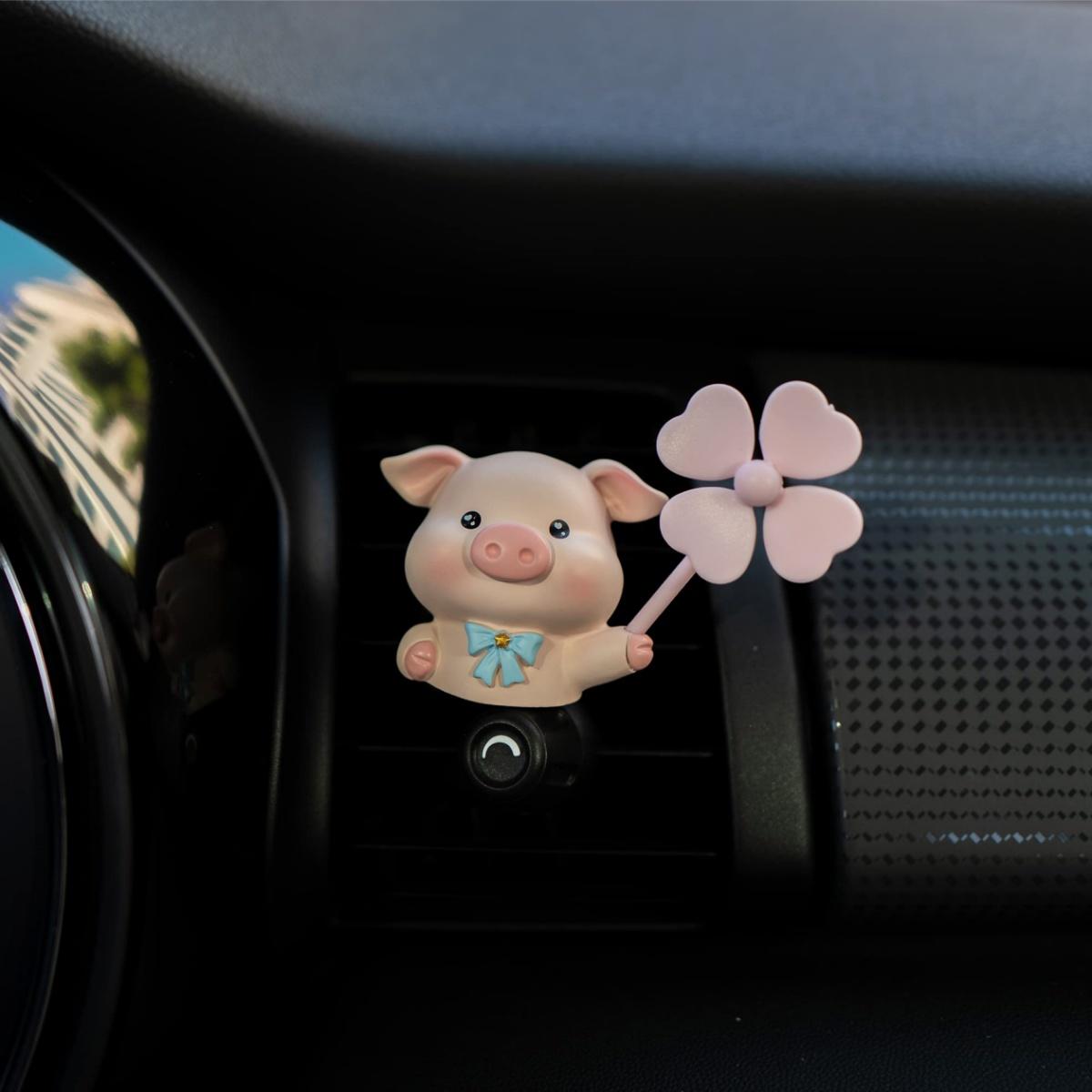 Cute Pig Car Scent Air Fresheners Vent Clips Aroma Diffuser Interior Decor Accessories